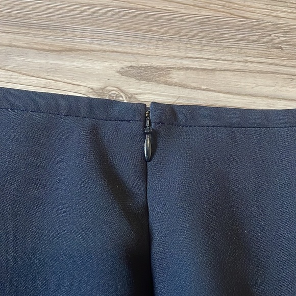 Talbots Fit and Flare Skirt Size 12 Black Office Career Business Lined Back zip - Picture 9 of 11